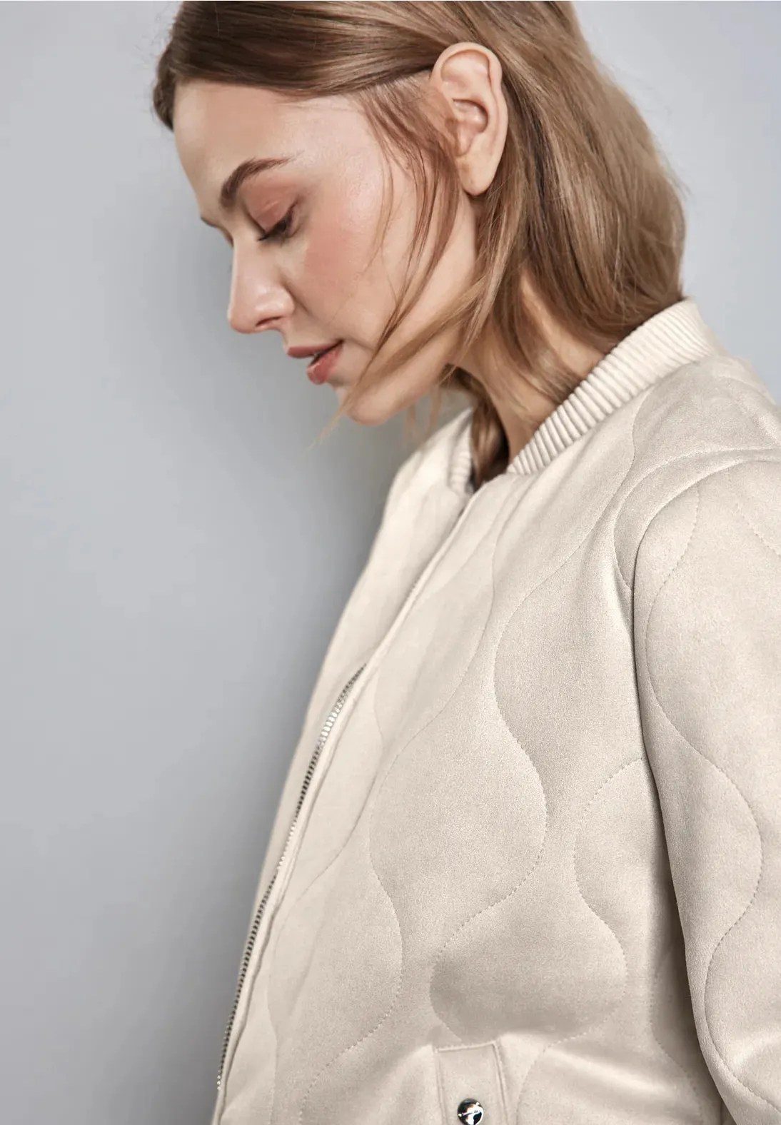Street One velour quilted jacket