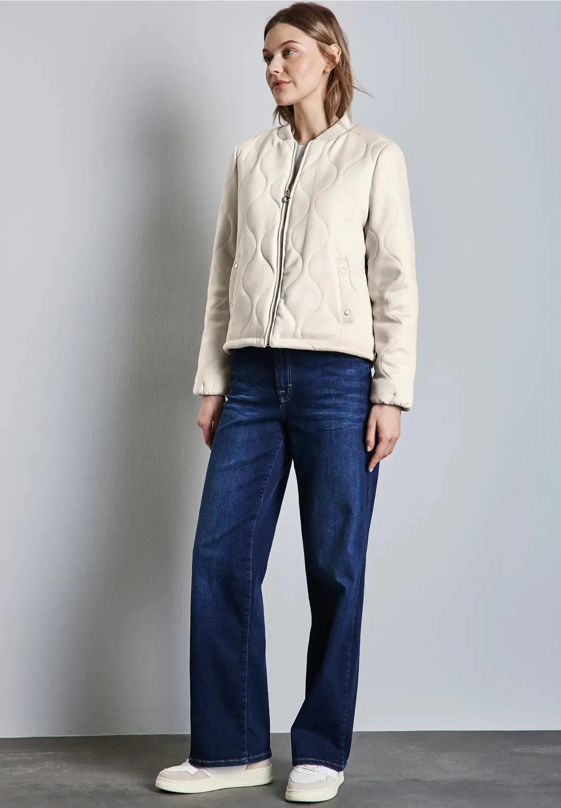 Street One velour quilted jacket
