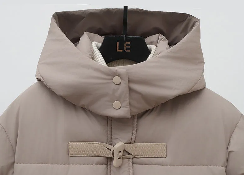 Stylish Quilted Knee-Length Puffer Jacket for Women