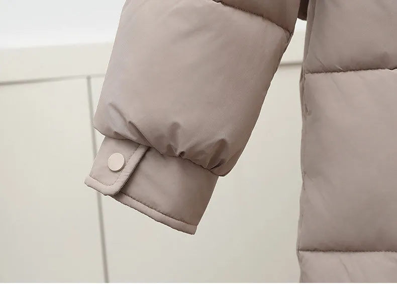 Stylish Quilted Knee-Length Puffer Jacket for Women