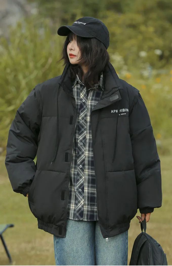 Stylish Windproof Puffer Vest with Zip Up Feature