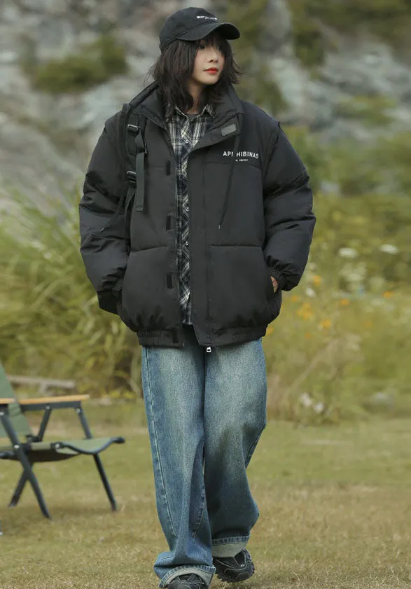 Stylish Windproof Puffer Vest with Zip Up Feature