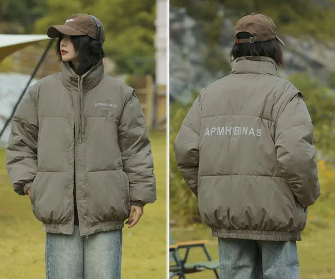 Stylish Windproof Puffer Vest with Zip Up Feature