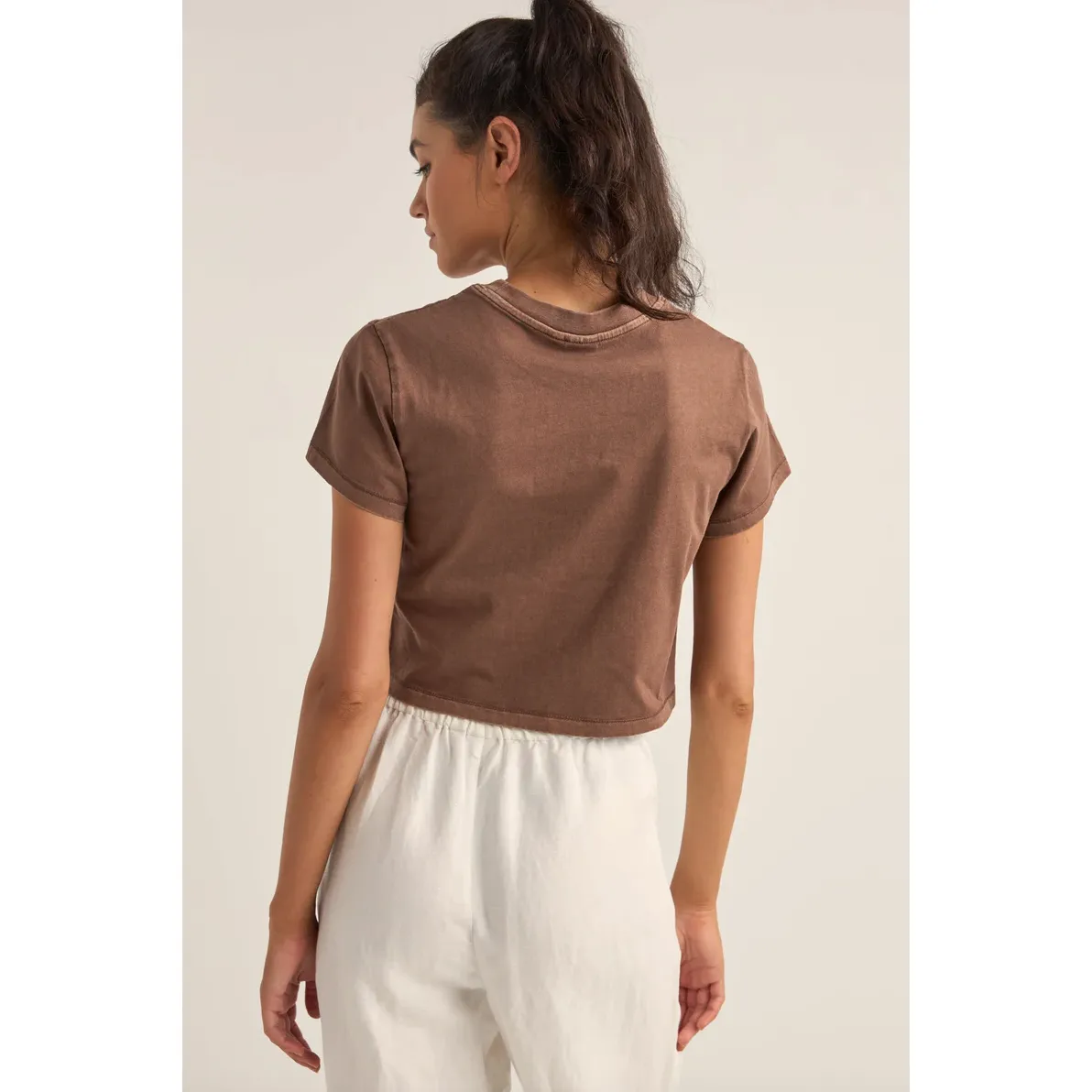 Sunshine Crop Crew Tee