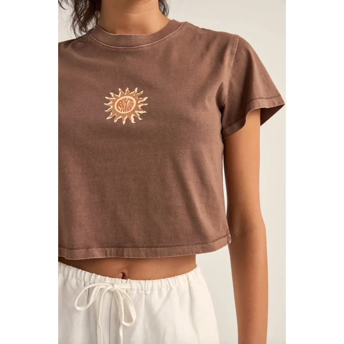 Sunshine Crop Crew Tee