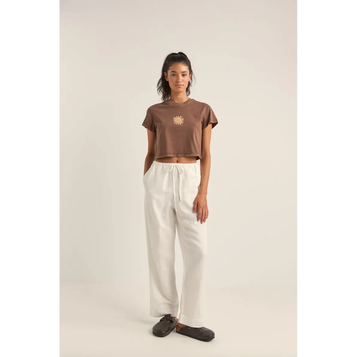 Sunshine Crop Crew Tee