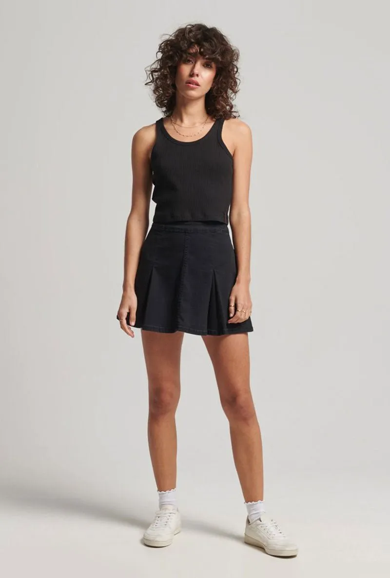 SUPERDRY VINTAGE CROP RIBBED VEST
