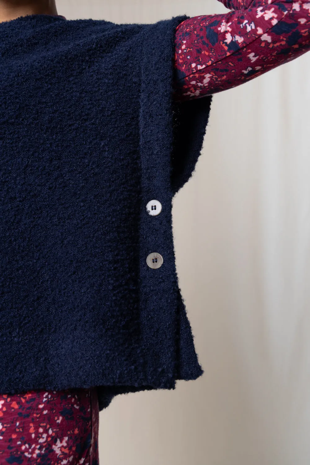 Tabitha Textured Knitted Poncho