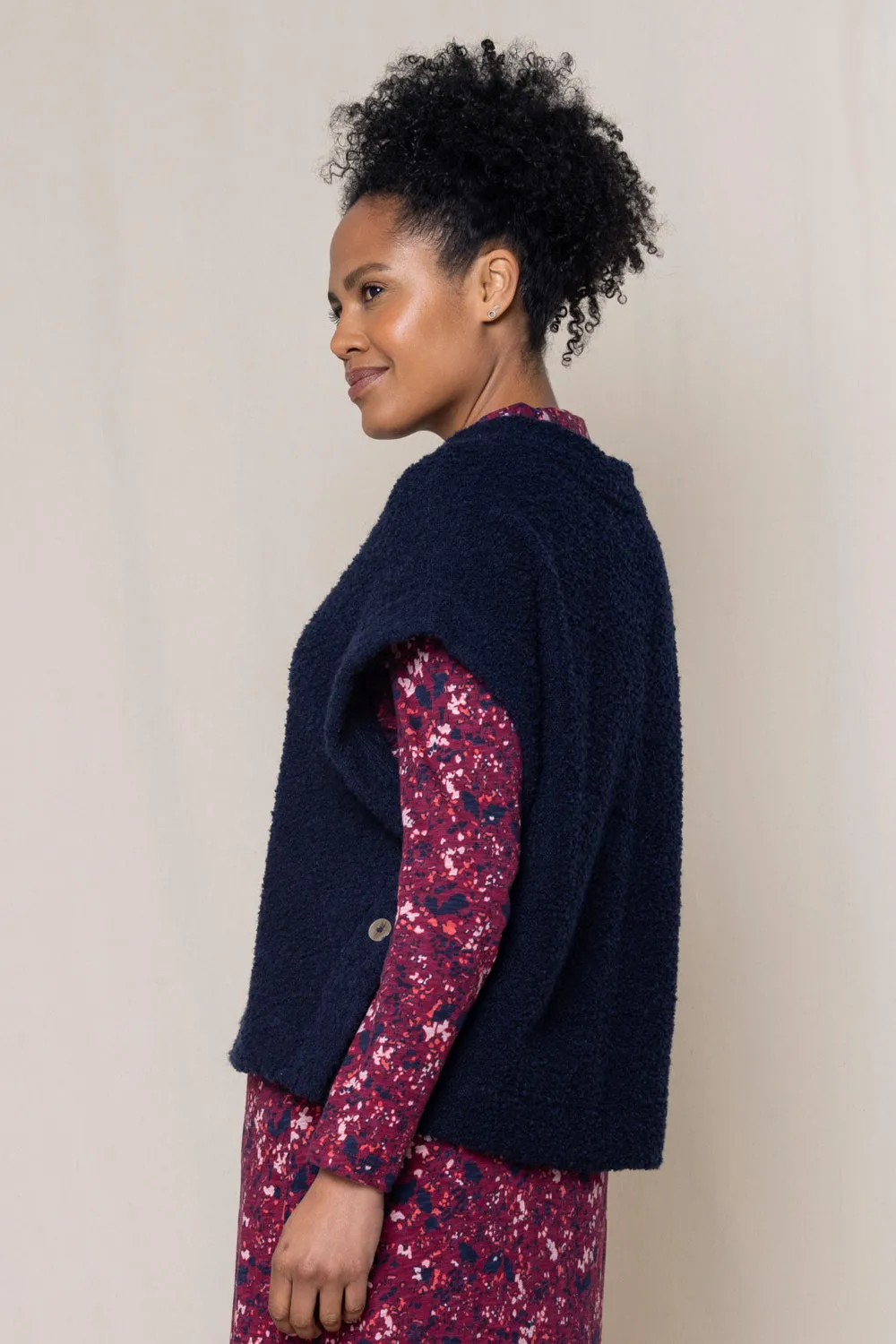 Tabitha Textured Knitted Poncho