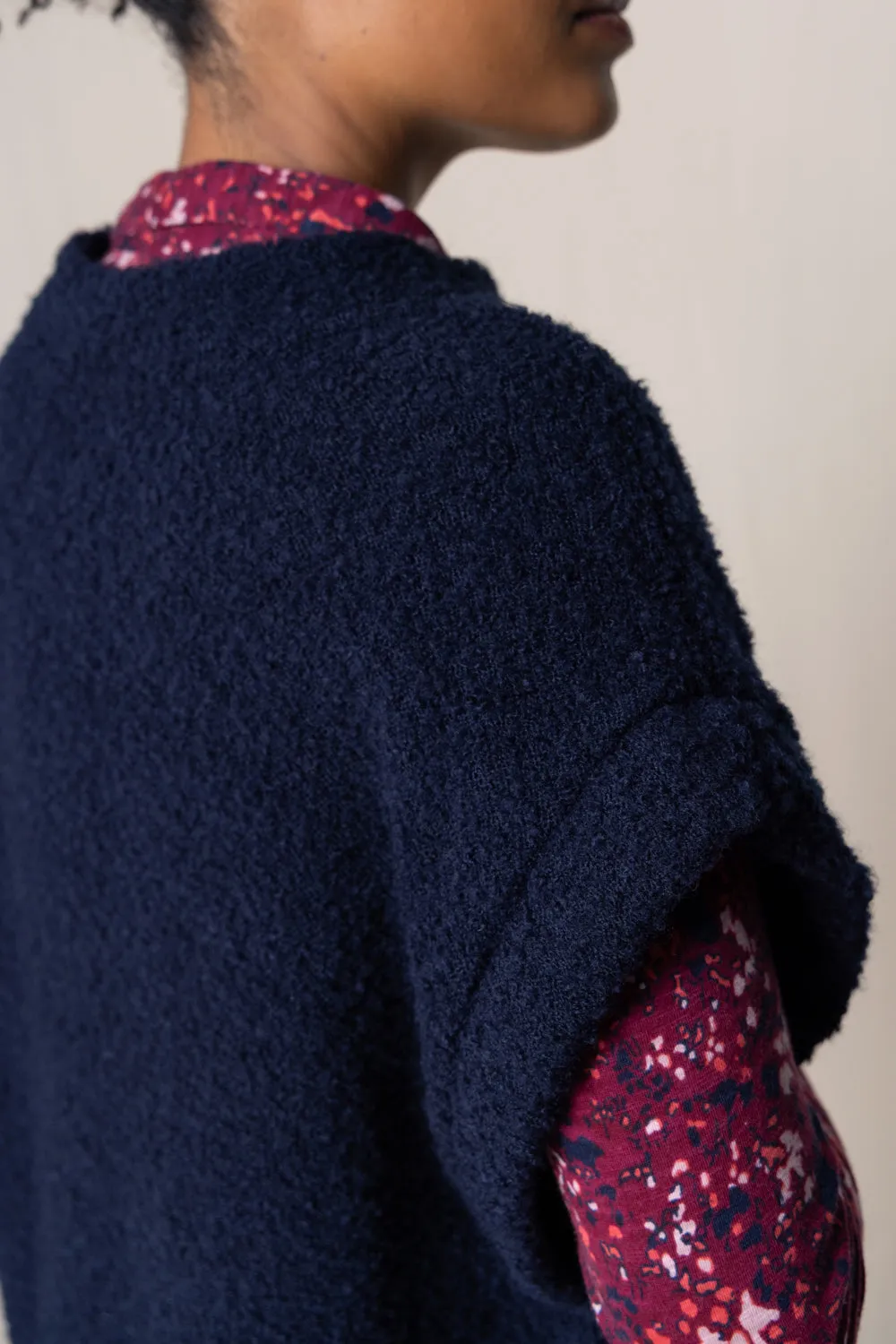Tabitha Textured Knitted Poncho