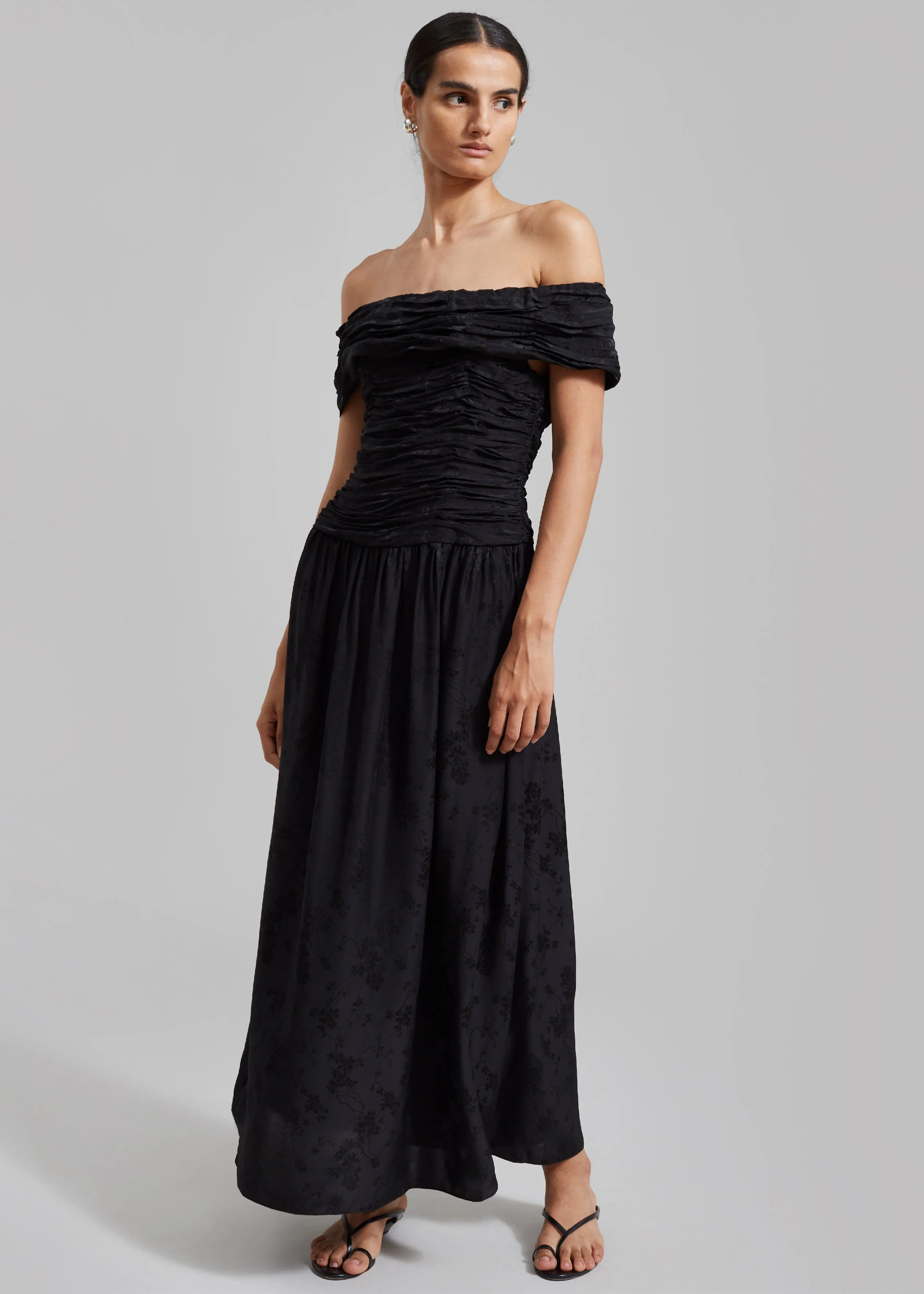 The Garment Toulouse Off-Shoulder Dress - Black