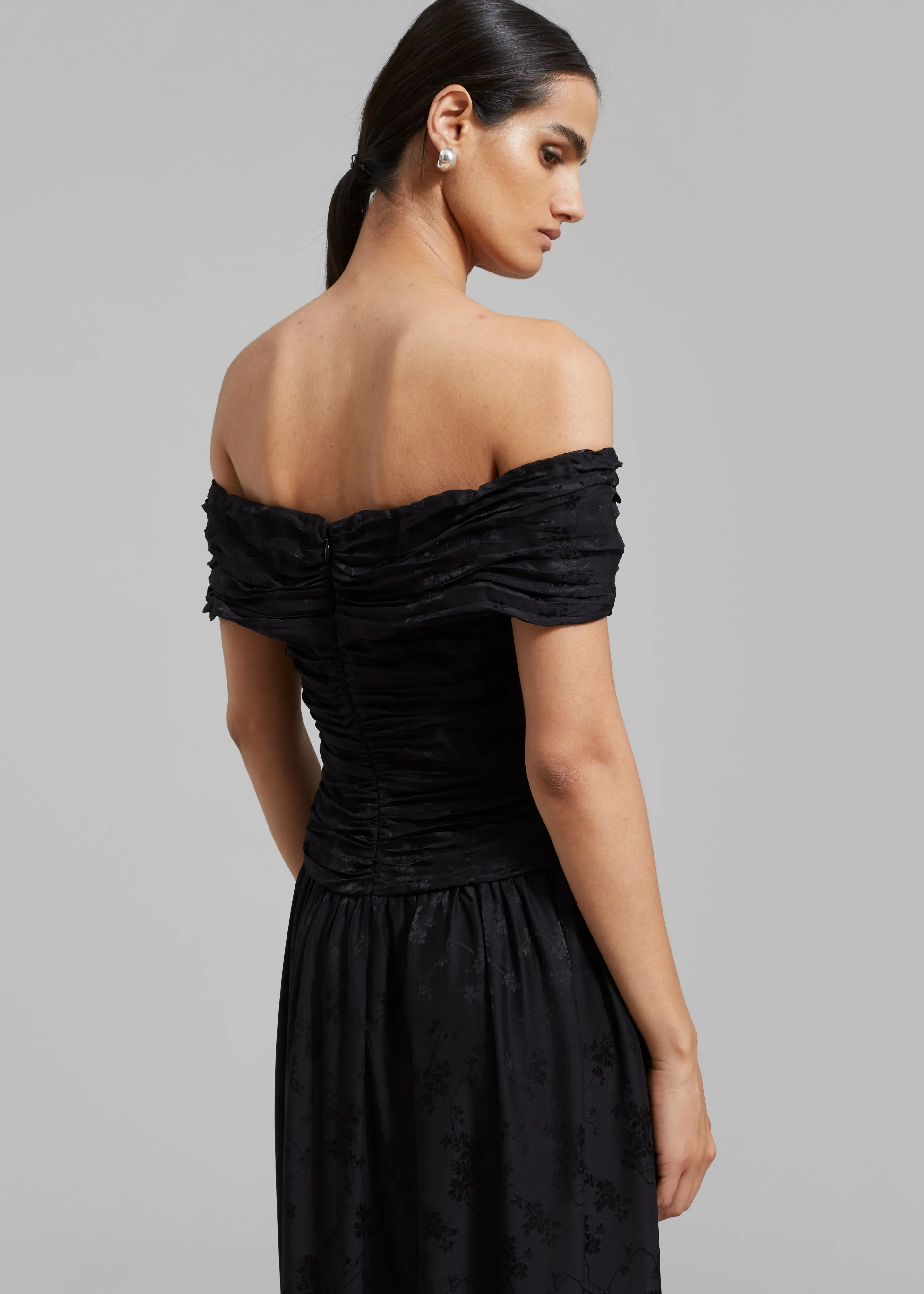 The Garment Toulouse Off-Shoulder Dress - Black