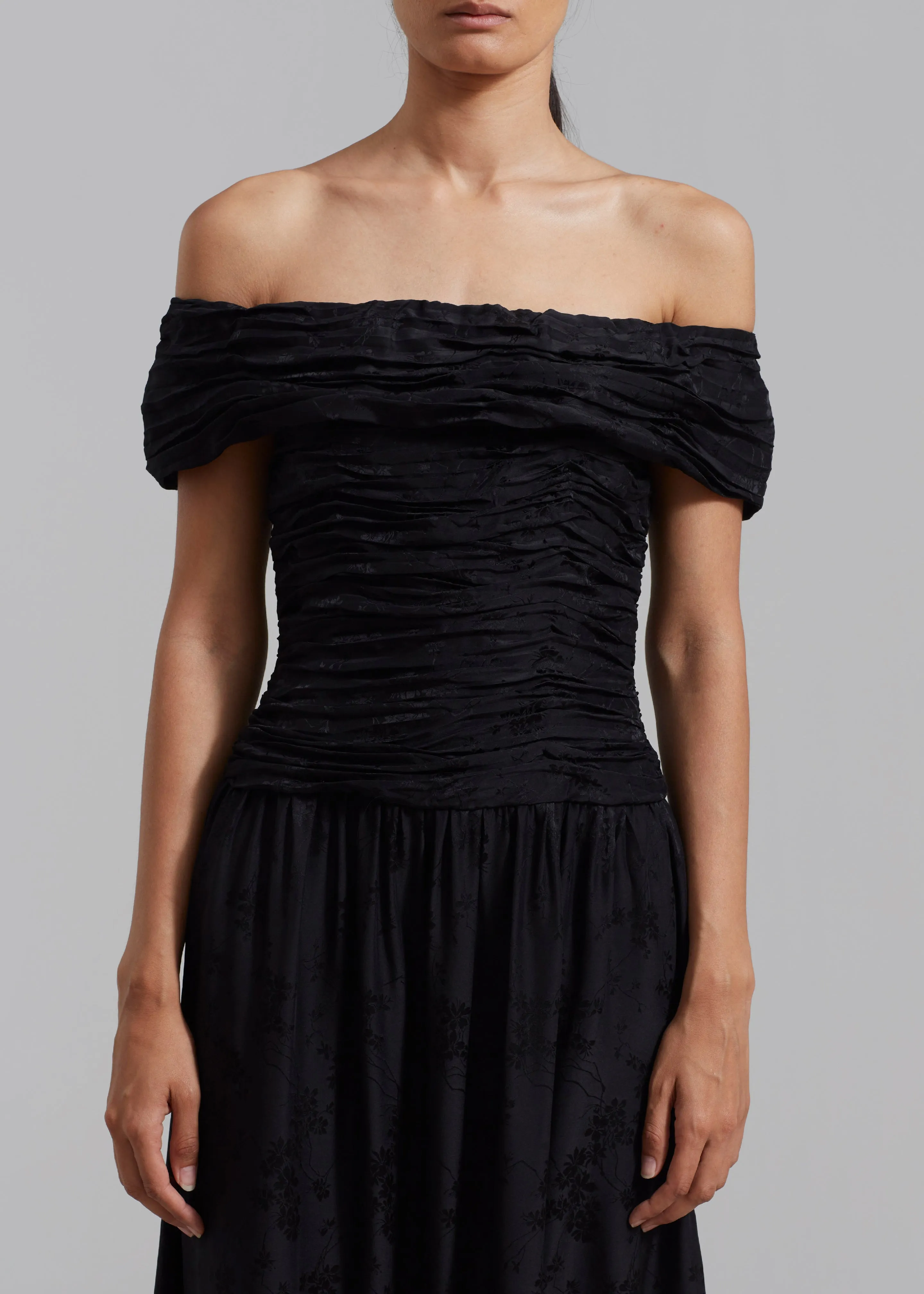 The Garment Toulouse Off-Shoulder Dress - Black