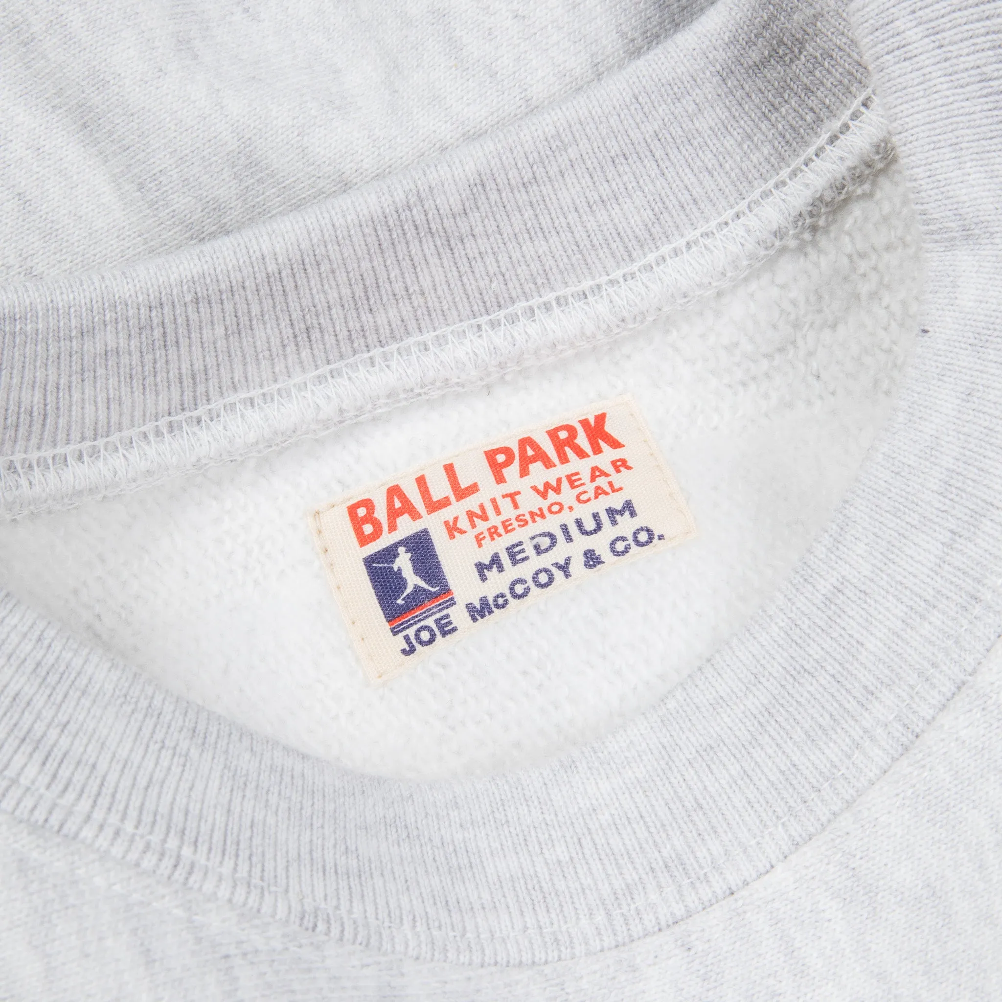 The Real McCoy's Heavyweight Crew Neck Silver