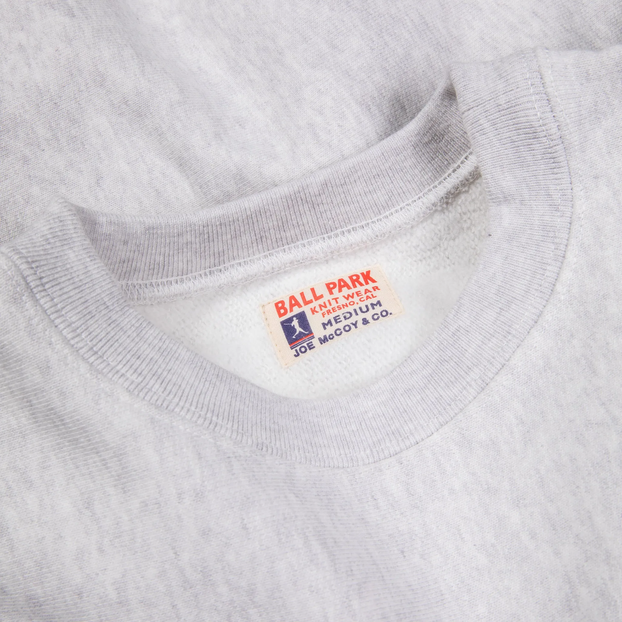The Real McCoy's Heavyweight Crew Neck Silver