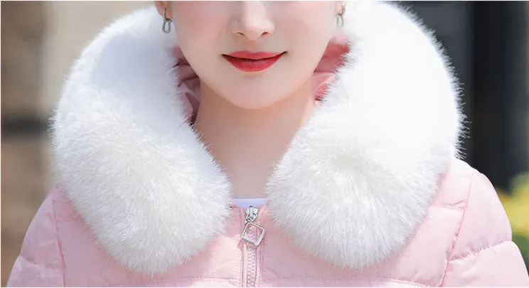 Thickened and Padded Hooded Puffer Jacket for Women