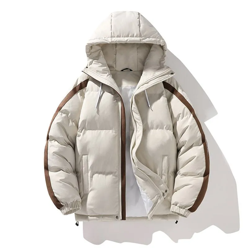 Thickened and Water-resistant Puffer Jacket for Stylish Men's Wear