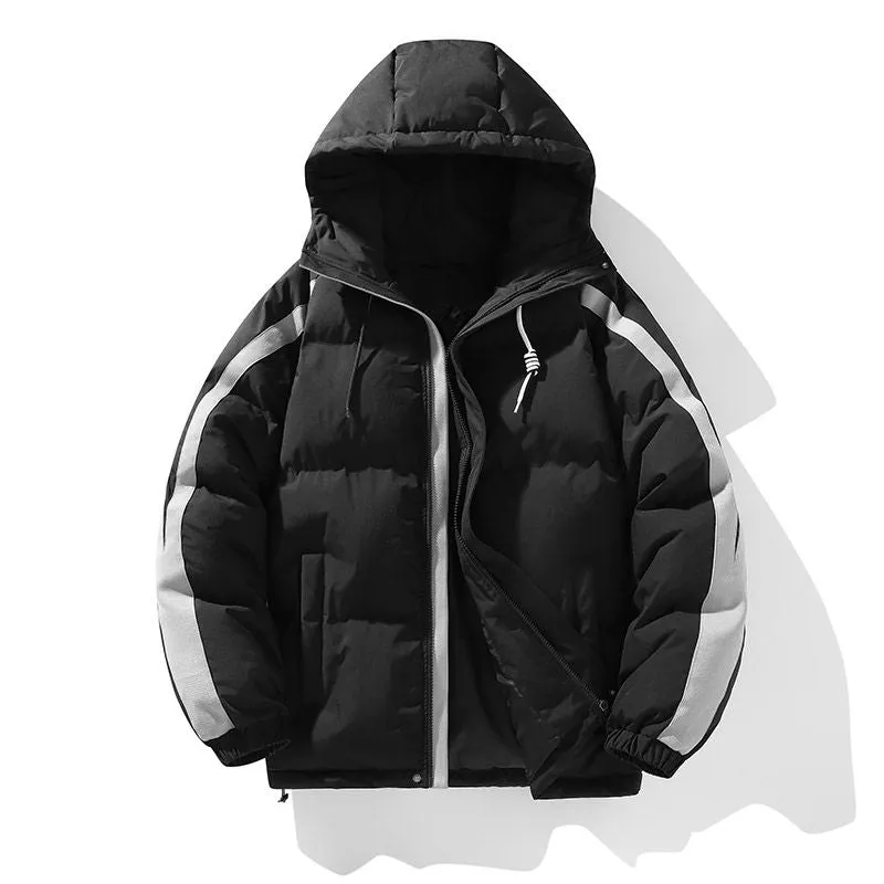 Thickened and Water-resistant Puffer Jacket for Stylish Men's Wear