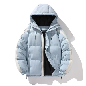 Thickened and Water-resistant Puffer Jacket for Stylish Men's Wear