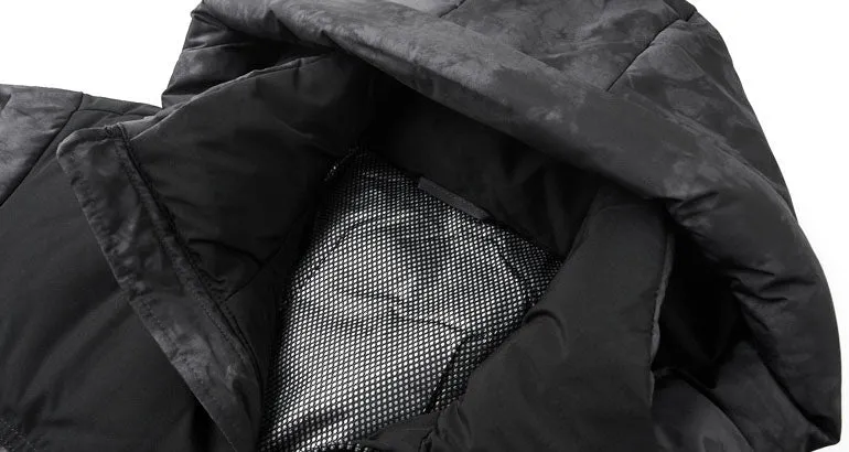 Thickened and Windproof Patchwork Down Jacket