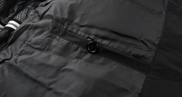 Thickened and Windproof Patchwork Down Jacket