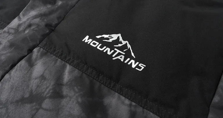 Thickened and Windproof Patchwork Down Jacket
