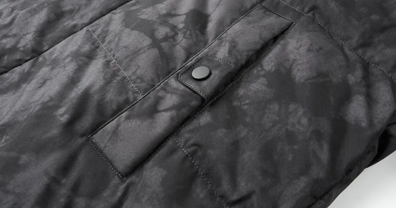 Thickened and Windproof Patchwork Down Jacket