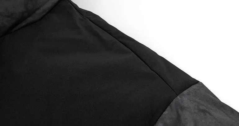 Thickened and Windproof Patchwork Down Jacket