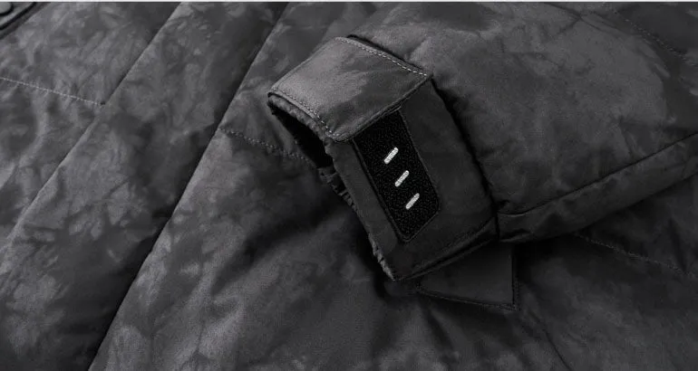 Thickened and Windproof Patchwork Down Jacket
