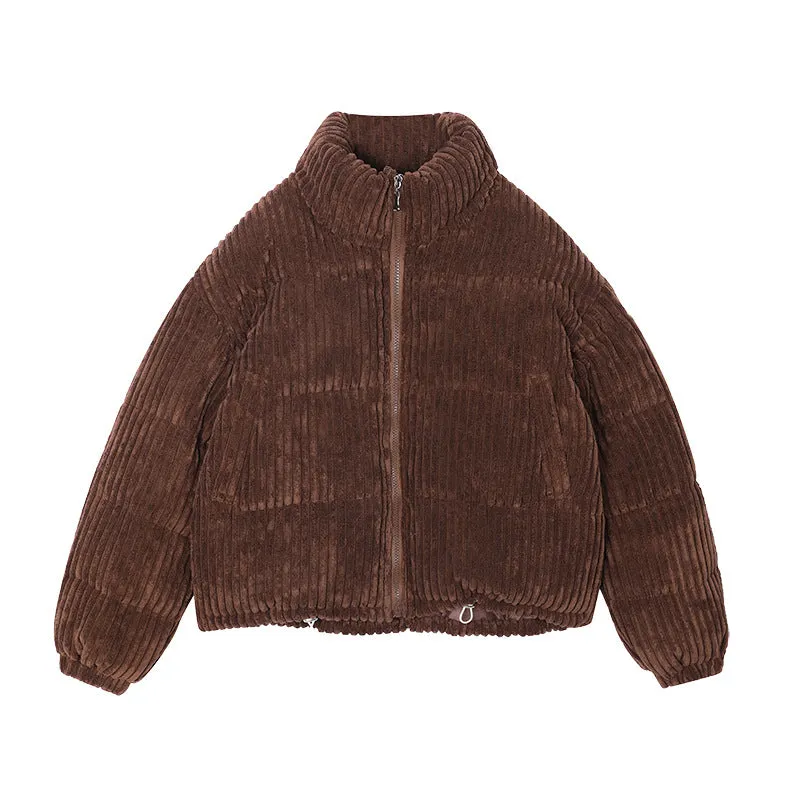 Thickened Hooded Padded Puffer Jacket for Women