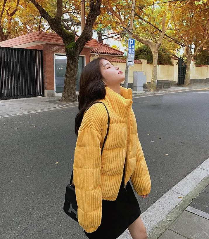 Thickened Hooded Padded Puffer Jacket for Women