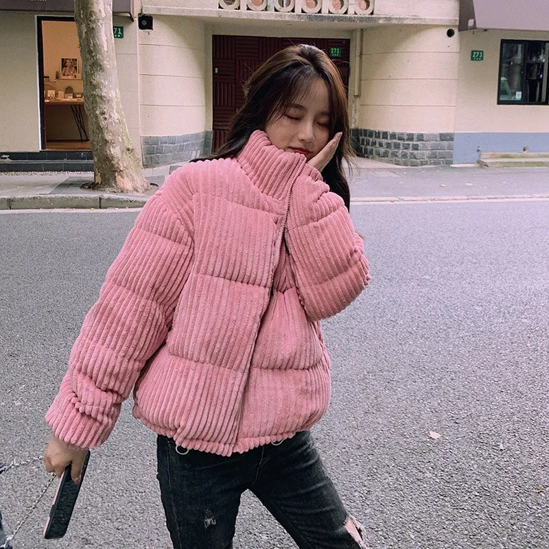 Thickened Hooded Padded Puffer Jacket for Women