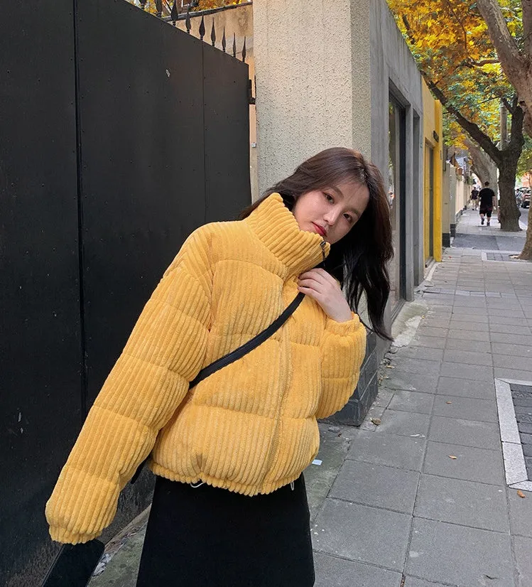 Thickened Hooded Padded Puffer Jacket for Women