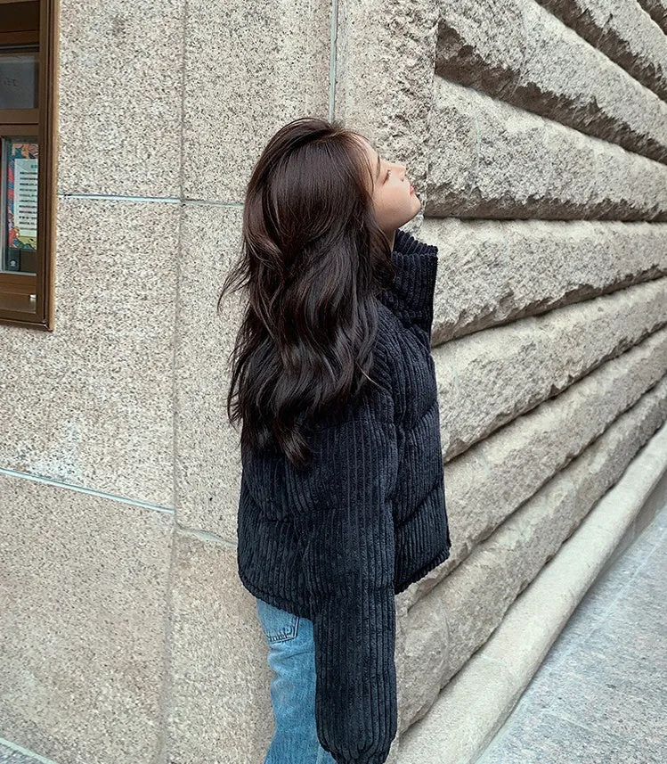 Thickened Hooded Padded Puffer Jacket for Women