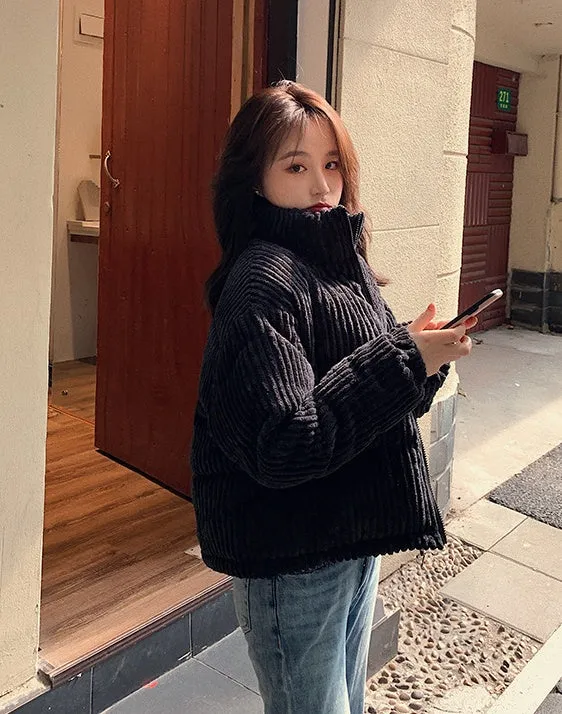 Thickened Hooded Padded Puffer Jacket for Women