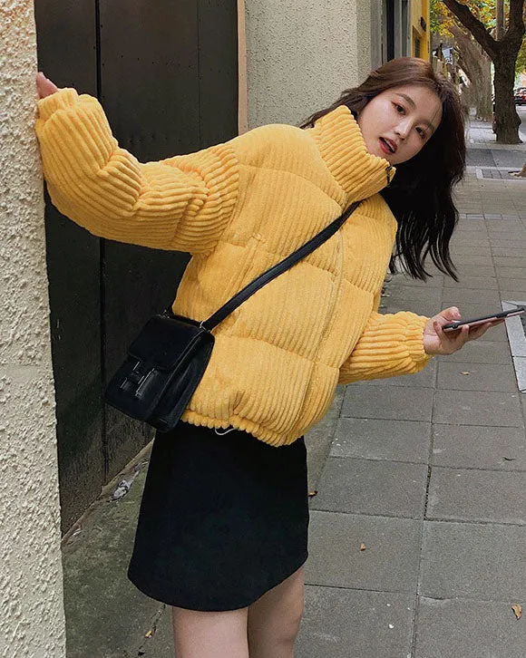 Thickened Hooded Padded Puffer Jacket for Women