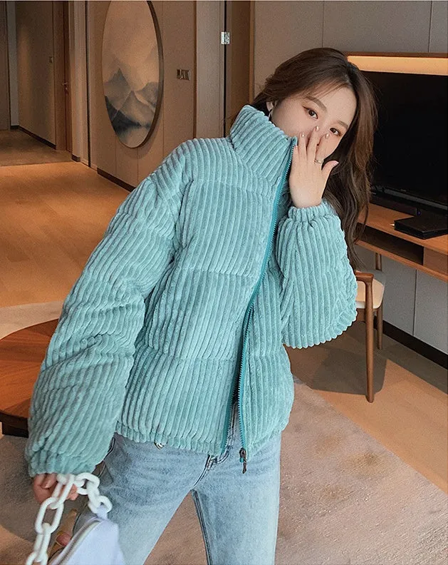 Thickened Hooded Padded Puffer Jacket for Women