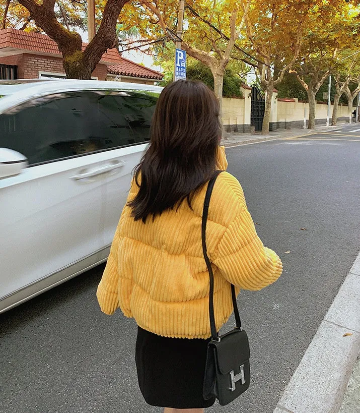 Thickened Hooded Padded Puffer Jacket for Women