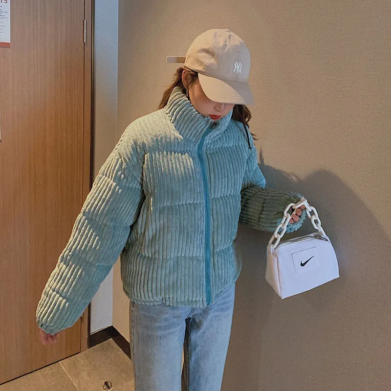 Thickened Hooded Padded Puffer Jacket for Women