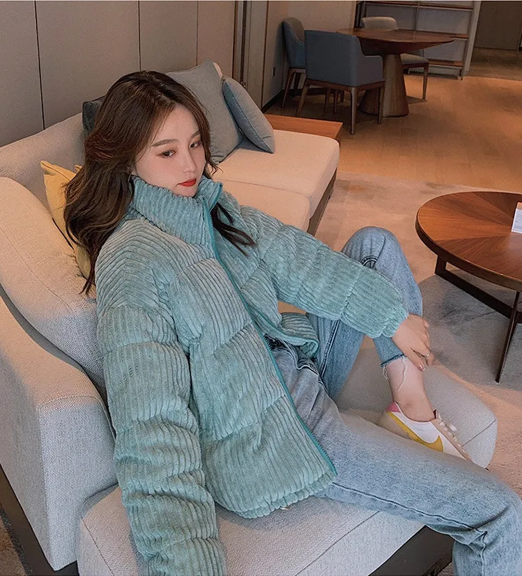 Thickened Hooded Padded Puffer Jacket for Women