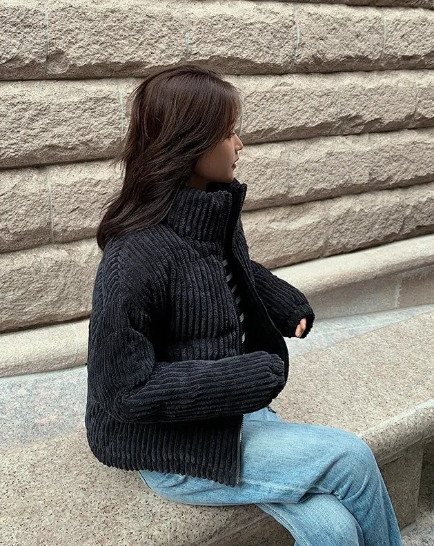 Thickened Hooded Padded Puffer Jacket for Women