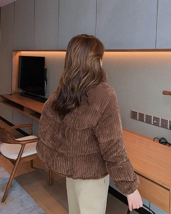 Thickened Hooded Padded Puffer Jacket for Women