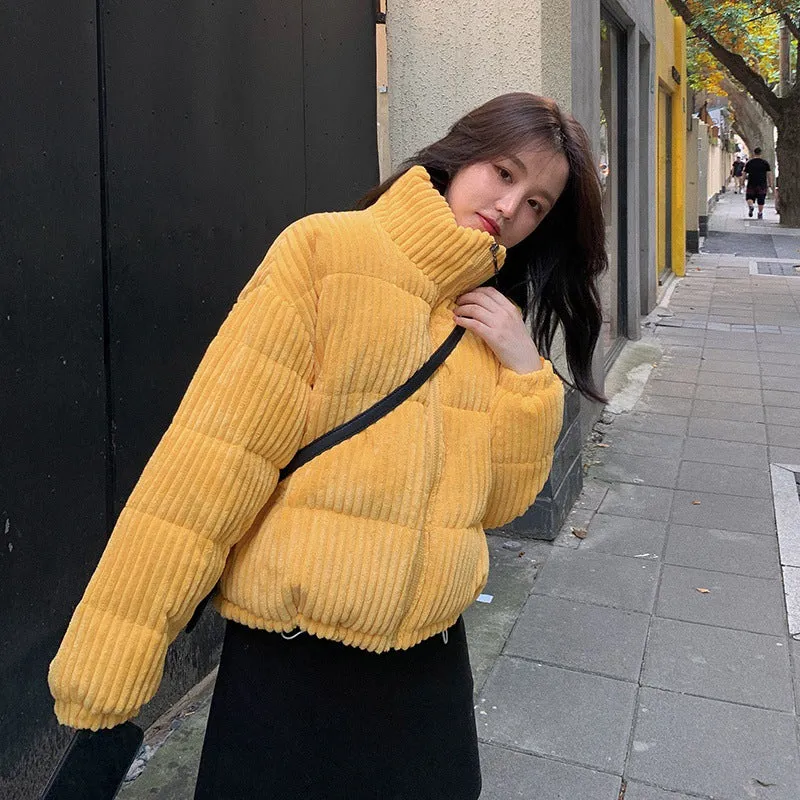 Thickened Hooded Padded Puffer Jacket for Women