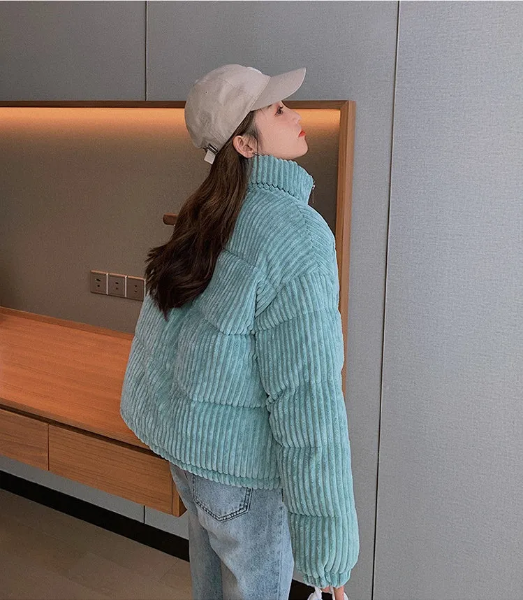 Thickened Hooded Padded Puffer Jacket for Women