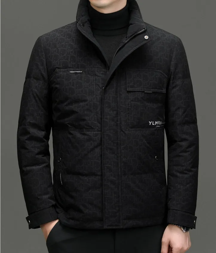 Thickened Padded Puffer Jacket for Business and Casual Wear