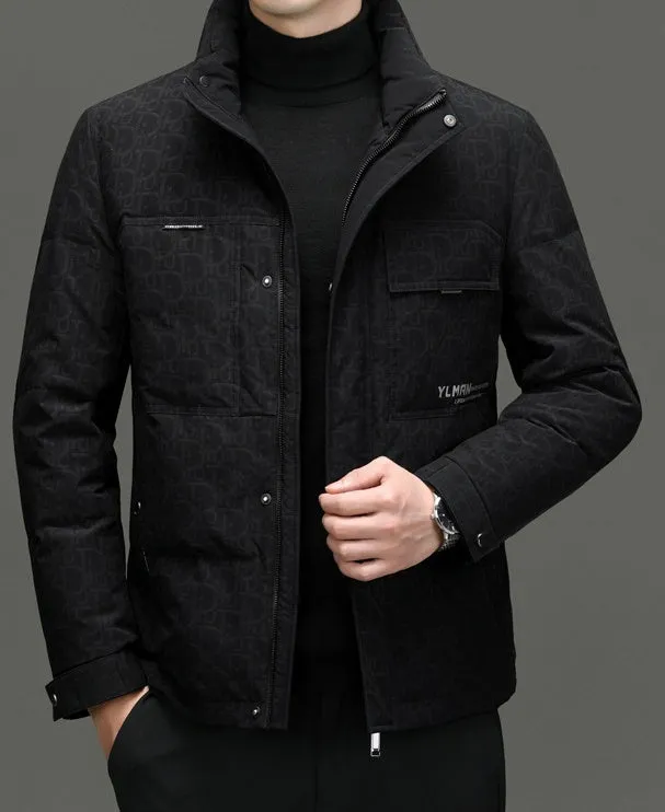 Thickened Padded Puffer Jacket for Business and Casual Wear