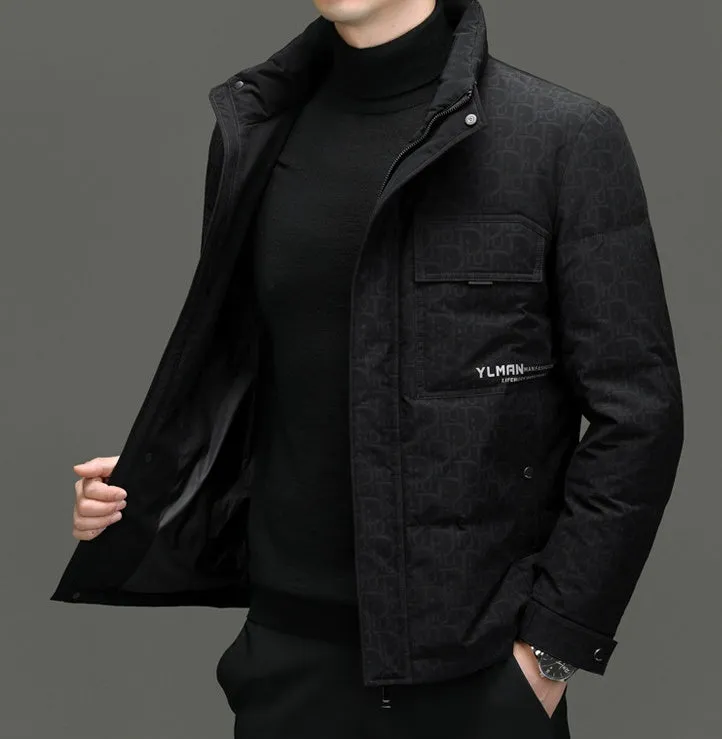 Thickened Padded Puffer Jacket for Business and Casual Wear