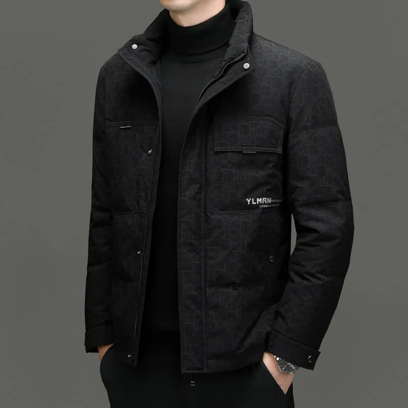 Thickened Padded Puffer Jacket for Business and Casual Wear