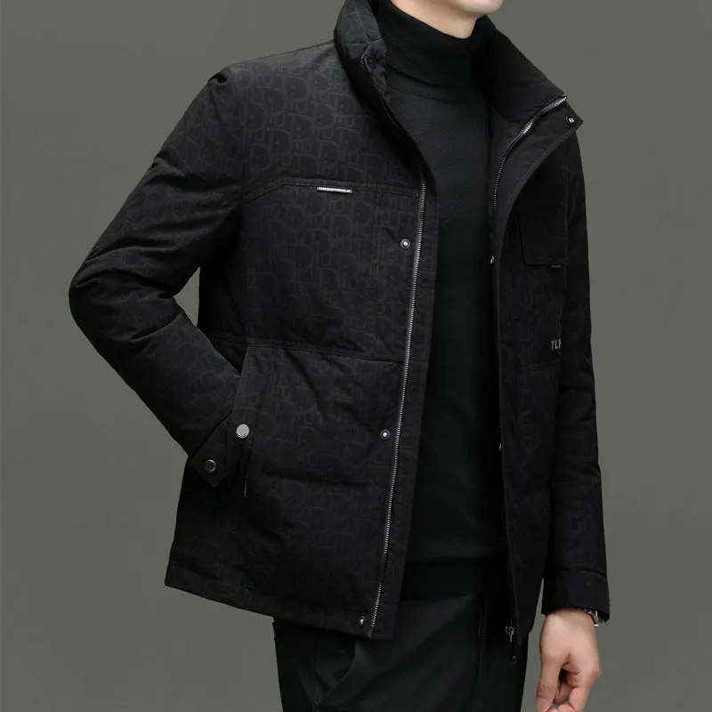 Thickened Padded Puffer Jacket for Business and Casual Wear