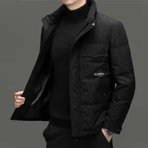 Thickened Padded Puffer Jacket for Business and Casual Wear